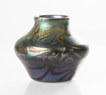 Attributed to Tiffany Studios, Decorated Vase