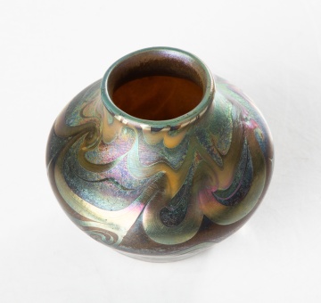 Attributed to Tiffany Studios, Decorated Vase