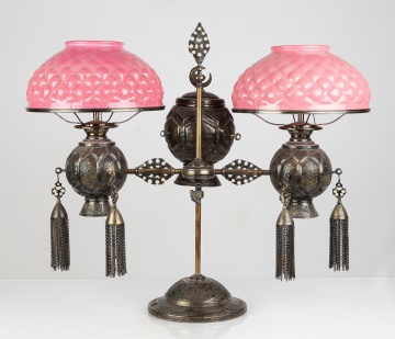 Moorish Double Student Lamp