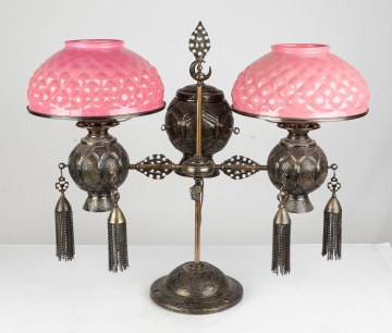 Moorish Double Student Lamp