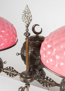 Moorish Double Student Lamp