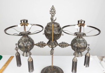 Moorish Double Student Lamp