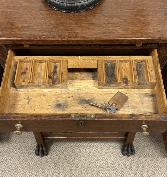 American Oak Music Cabinet