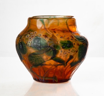 Tiffany Studios Carved Cameo Paperweight Vase