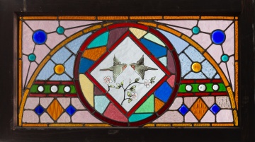 Leaded Glass Bird Window