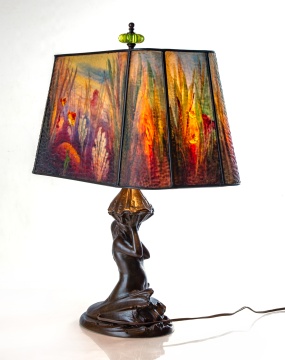 Fine and Rare Handel Aquarium Lamp