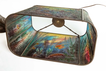 Fine and Rare Handel Aquarium Lamp