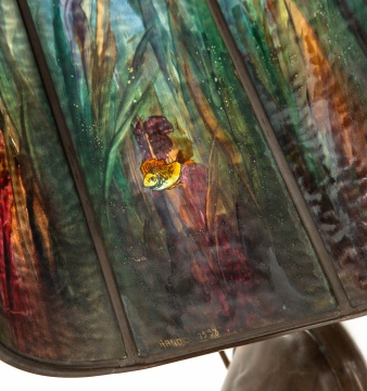 Fine and Rare Handel Aquarium Lamp