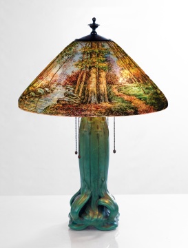 Handel Woodland Landscape Lamp, No. 5673