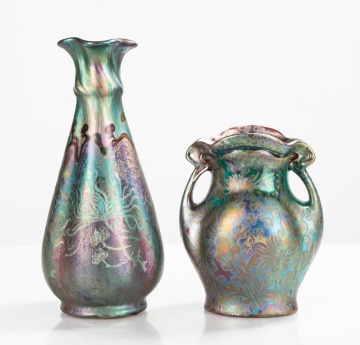 Two Weller Sicard Art Pottery Vases