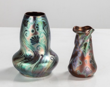 Two Weller Sicard Art Pottery Vases