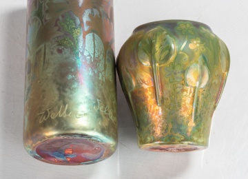 Two Weller Sicard Art Pottery Vases