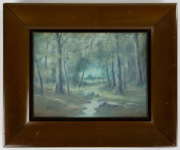 Edward Diers for Rookwood Pottery, "Woodland" Landscape Plaque