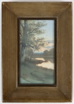 Carl Schmidt for Rookwood Pottery, Landscape Plaque