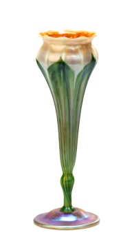 Tiffany Studios Pulled Feather Vase