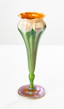 Tiffany Studios Pulled Feather Vase