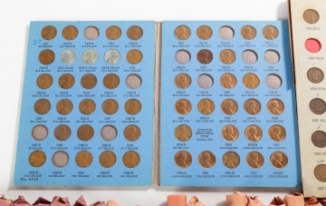 Group of US Pennies