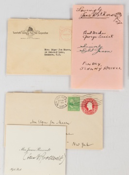 Group of Autographs, including Eleanor Roosevelt, Shirley Temple