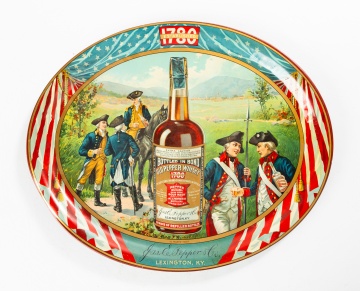 Old Pepper Whisky Advertising Tray