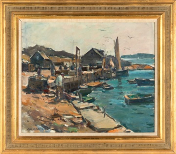 Carl W. Peters (American, 1897-1980) "Pigeon Cove, Rockport"