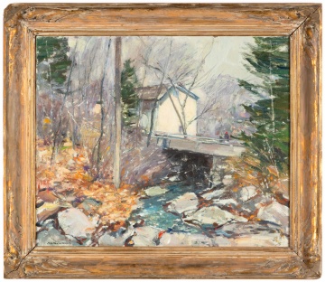 Milton W. Holm (American, 1903-1999) Winter Landscape