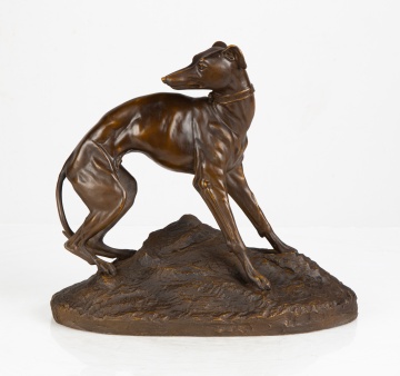 After Jean François Theodore Gechter (French, 1796-1844) Greyhound/Whippet