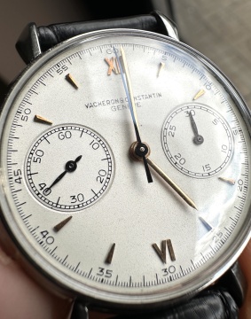 Vacheron Constantin Ref. 4178, A Rare Stainless Steel Chronograph Wristwatch, 1948