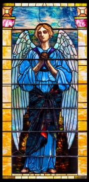 Tiffany Studios Window, Angel of Prayer