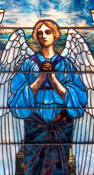 Tiffany Studios Window, Angel of Prayer