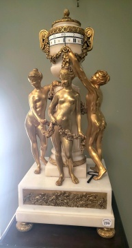 French Three Graces Annular Clock