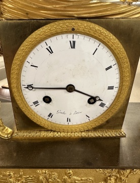 19th Century French Gilt Bronze Ormolu Clock