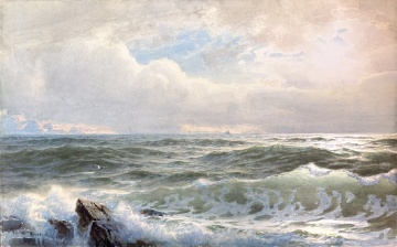 William Trost Richards (American, 1833-1905) Seascape