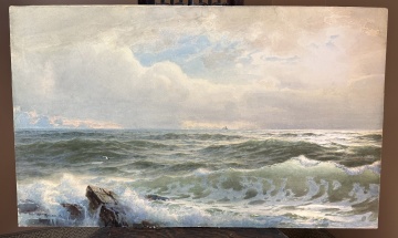 William Trost Richards (American, 1833-1905) Seascape