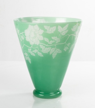 Steuben Acid Cut-Back Vase