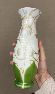 Steuben Decorated Aurene Vase