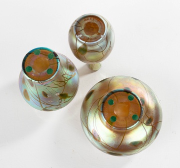 Three Steuben Millefiori Vases