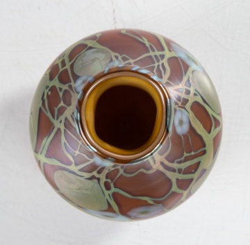 Steuben Decorated Cabinet Vase