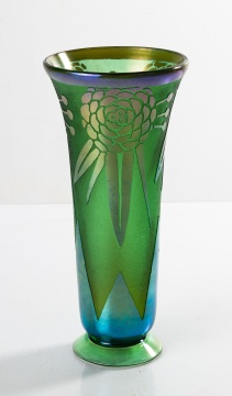 Steuben Acid Cut-Back Vase