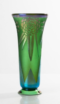 Steuben Acid Cut-Back Vase