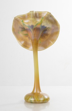 Tiffany Studios New York "Jack in the Pulpit" Favrile Glass Vase