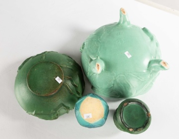 Four Art Pottery Pieces