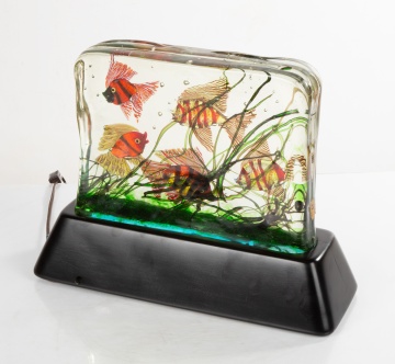 Cenedese Murano Glass Aquarium, Attributed to Aldredo Barbini