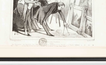 Two 19th Century Lithograph Prints by Honore Daumier