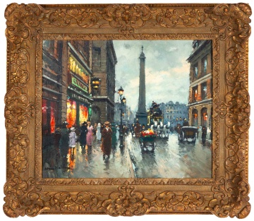 Antoine Blanchard (French, 1910-1988) "Place Vendome"