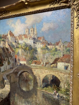 Colin Campbell Cooper (American, 1856-1937) "An Old Town in France"