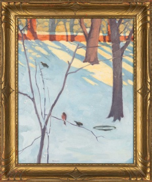 Clifford Ulp (American, 1885-1957) Birds in Winter