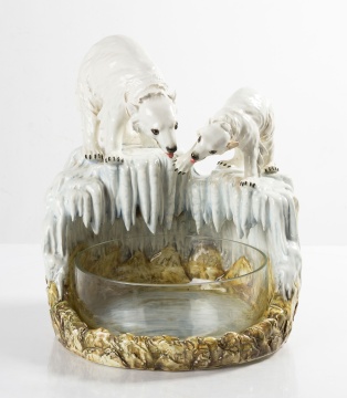 Capodimonte Polar Bear Centerpiece