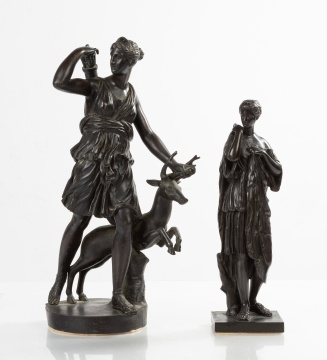 Two Bronze Figural Sculptures