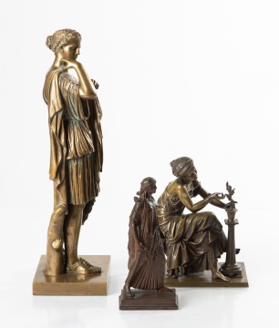 Three Bronze Sculptures of Women