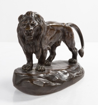 Charles Masson (French, 1822-1894) Bronze Lion